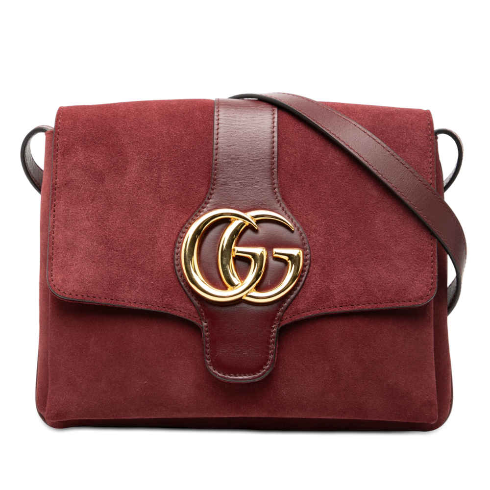 Pre-Loved Gucci Medium Suede Arli Crossbody - Picture 1 of 8